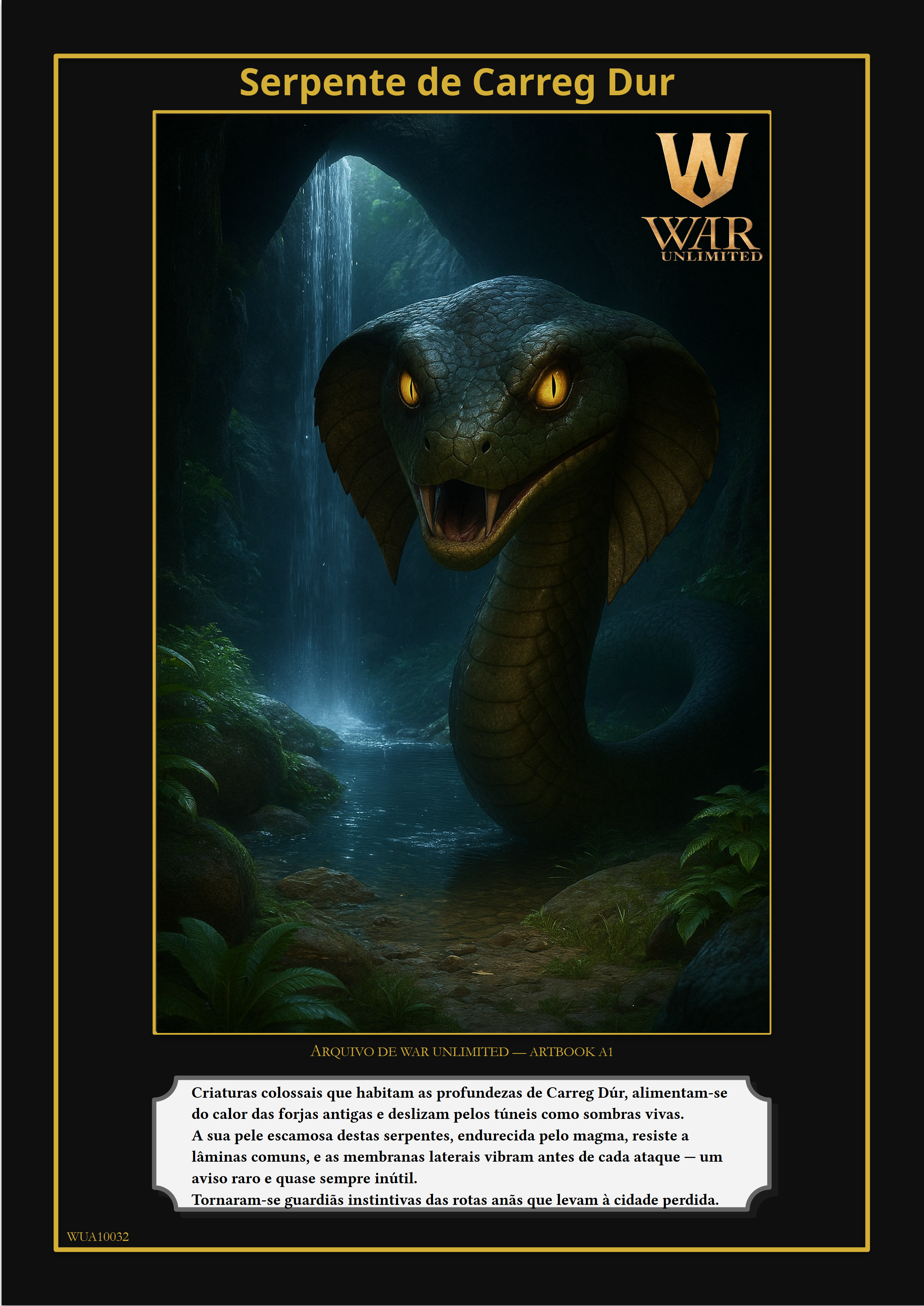 Serpente de Carreg-Dur – Criatura